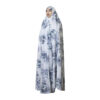 Purple Flowers Print Iranian Chador – Elegant Namaz Dress