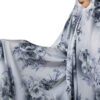 Purple Flowers Print Iranian Chador – Elegant Namaz Dress