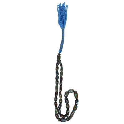 Persian Neyshabur Turquoise Rosary: Prayer 33 Beads Handcrafted Tasbih Lavan