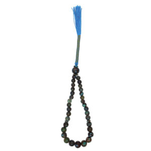 Persian Neyshabur Turquoise Rosary: Prayer 33 Beads Handcrafted Tasbih Zahiri