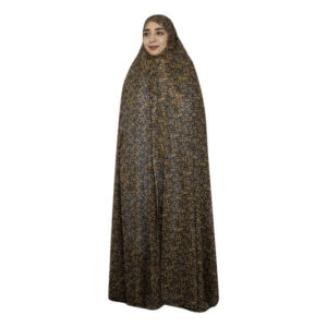 Brown Flowers Print Iranian Chador – Modest Muslim Women Wear