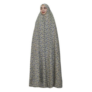 Tiny Motif Patterned Overhead Hijab – Modest Daily Prayer Wear