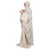 Islamic Namaz Chador with Sleeves for Women Ideal for Praying - White