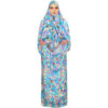 Islamic Namaz Chador for Women Ideal for Praying - Blue Flowers