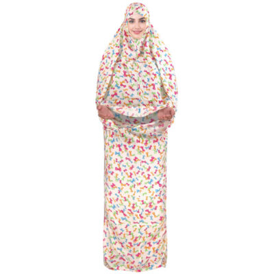 Bow Tie Pattern Namaz Chador for Women, Traditional Prayer Wear