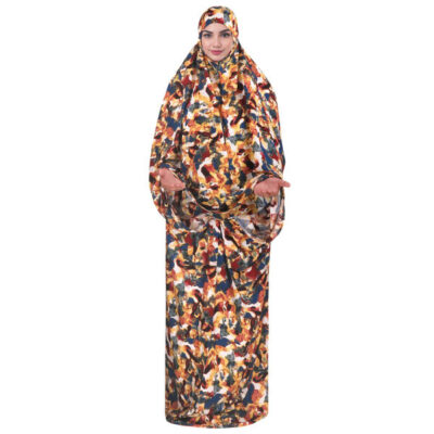 Patterned Namaz Chador for Women, Traditional Prayer Wear