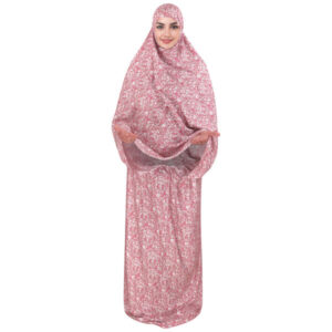 Islamic Namaz Chador for Women Ideal for Praying – Pink Flowers