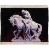 Hand-Knotted Persian Pictorial Rug from Tabriz Depicting Embossed Lady Godiva
