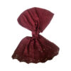 Solid Red Cotton Shawl for Women Model Shokhabi