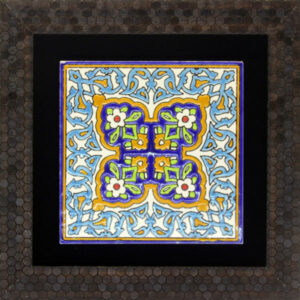 Decorative Persian Framed Ceramic Tile – Abrak
