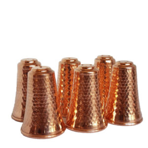 Set of Persian Copper Salt & Pepper Shakers Cylindrical (6X)