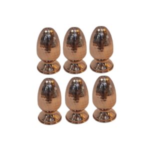 Set of Persian Copper Salt & Pepper Shakers Egg Design (6x)