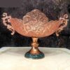 Decorative Bowl Persian Artisan-Crafted Turquoise Inlay Royal
