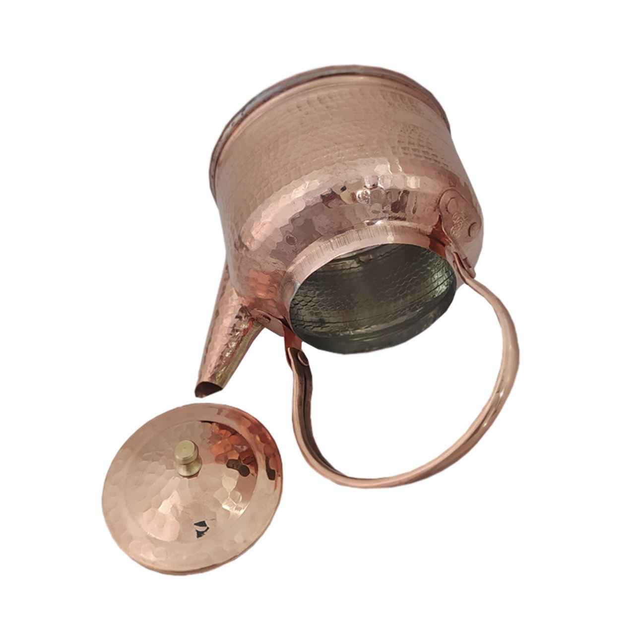 Persian Copper Tea Kettle Durable Stovetop Traditional Hammered Mahsa