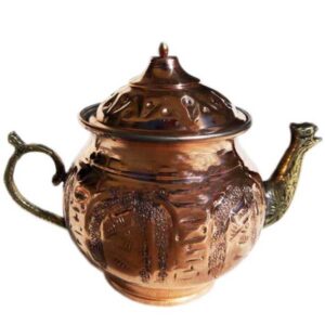 Persian Copper Teapot Handcrafted and Hammered Persepolis