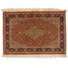 Hand-Knotted Persian Tabriz Messi Rug (Classical Geometric Medallion) - Brown Wool