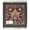 Hand-Knotted Persian Bijar Rug (Iron Rug Classical Flower Vase Design) - Green Wool