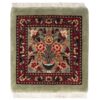 Hand-Knotted Persian Bijar Rug (Iron Rug Classical Flower Vase Design) - Gray Wool