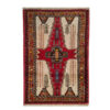 Hand-Knotted Persian Tower Rug (Tribal Geometric Medallion Pattern) - Red Wool