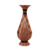 Persian Decorative Copper Vase Handcrafted with Khatamkari Marquetry Art, Featuring the C751 Geometric Pattern for a Luxurious Finish