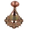 Persian Decorative Copper Vase Handcrafted with Khatamkari Marquetry Art, Featuring the Ch20 Geometric Design