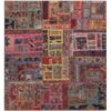 Vintage Persian Hand-Knotted Patchwork Carpet Haris II