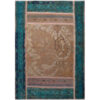 Vintage Persian Hand-Knotted Patchwork Carpet Blue