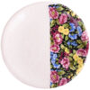 Hand-Painted Decorative Pottery Wall Plate Night Garden Floral