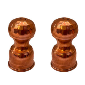 Set of 2 Persian Copper Salt & Pepper Shakers Chess