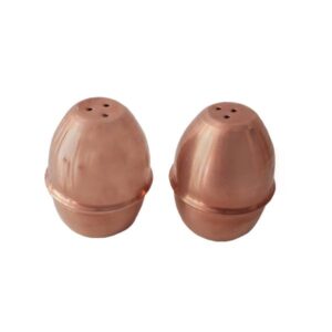 Set of 2 Persian Copper Salt & Pepper Shakers Egg