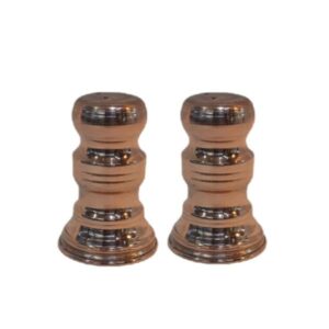 Set of 2 Persian Copper Salt & Pepper Shakers Rokh