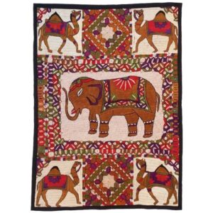 Hand Embroidered Tablecloth Model Animals