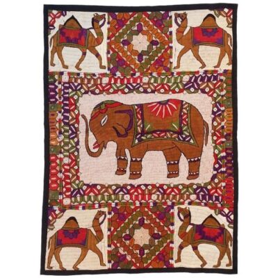 Hand Embroidered Tablecloth Model Animals