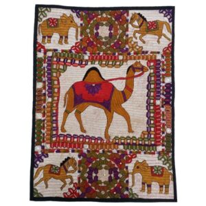Hand Embroidered Tablecloth Model Geometric