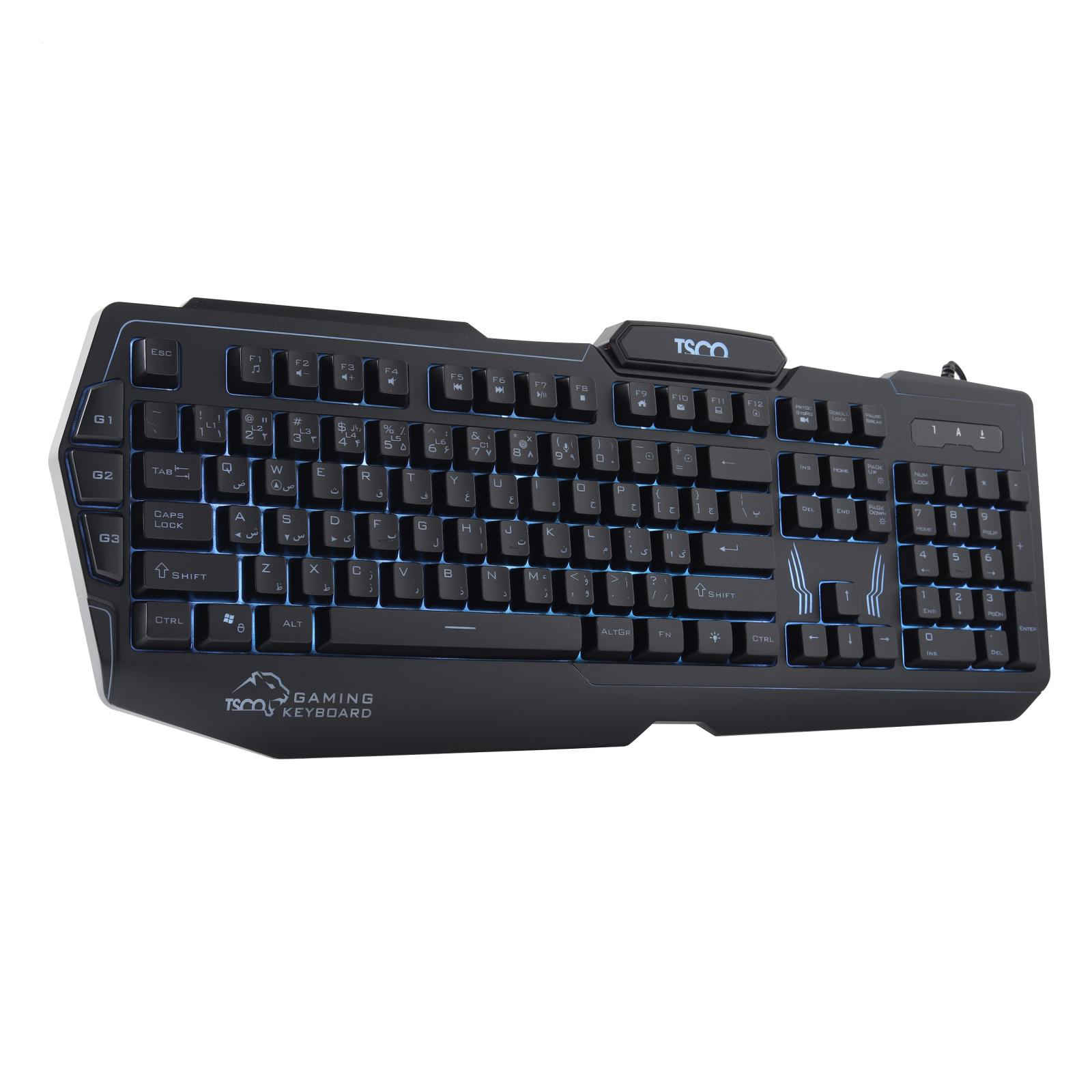 Tesco Gaming Keyboard With Farsi Keycaps TK 8121L