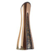 Handcrafted Hammered Decorative Copper Vase, Featuring the Rosedis Model with a Modern Cylindrical Silhouette and Floral Design