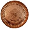 Farimah Traditional Copper Serving Tray - Hand Embossed Floral Tray