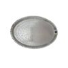 Tara Traditional Copper Serving Tray - Hand Engraved Geometric Tray