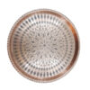 Mahtab Traditional Copper Serving Tray - Hand Engraved Geometric Tray
