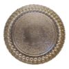 Sara Traditional Copper Serving Tray - Hand Engraved Geometric Tray