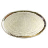 Silveri Traditional Copper Serving Tray - Hand Engraved Geometric Tray