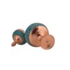 Handcrafted Persian Inlaid Turquoise Copper Sugar Bowl