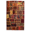 Vintage Persian Hand-Knotted Patchwork Carpet Zard