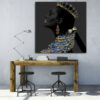 Persian Canvas Art - Printed Black Calligraphy