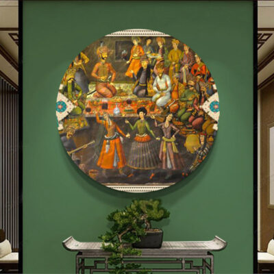 Ghajari Persian Miniature Canvas Print Wall Art