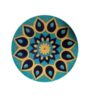 Hand-Painted Decorative Pottery Wall Plate Blue Design