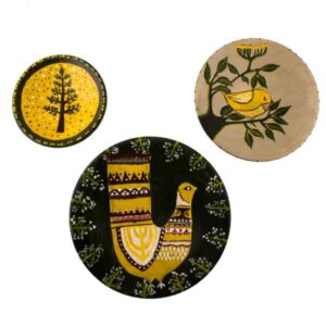 Hand-Painted Decorative Pottery Wall Plate Aamin