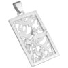 Persian Silver Necklace with Minimalist Calligraphy Eshgh