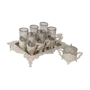 Persian Metal Tea & Coffee Set – Vintage Style Selvin