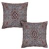 Persian Termeh Cushion Cover - Model Banafshe (2X) | Elegant Floral Design